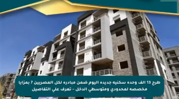 طرح 13 ألف وحدة سكنية جديدة اليوم ضمن مبادرة لكل المصريين 7 بمزايا مخصصة لمحدودي ومتوسطي الدخل – تعرف على التفاصيل